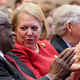 Associate Supreme Court Justice Clarence Thomas sits with his wife and conservative activist Virginia Thomas while he waits to speak at the Heritage Foundation on October 21, 2021 in Washington, DC.